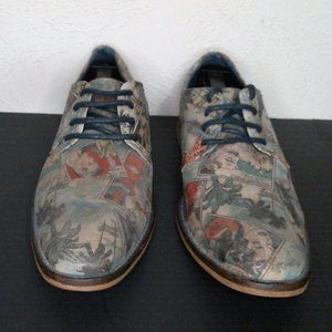 Madden Men’s Newspaper Print Oxfords
